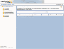 Tablet Screenshot of mediatheque.uvt.rnu.tn